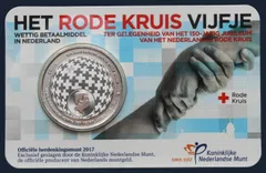 Nederland 5 euro 2017 Coincard UNC Rode Kruis 150 jaar