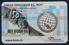 Nederland 5 euro 2017 Coincard UNC Rode Kruis 150 jaar