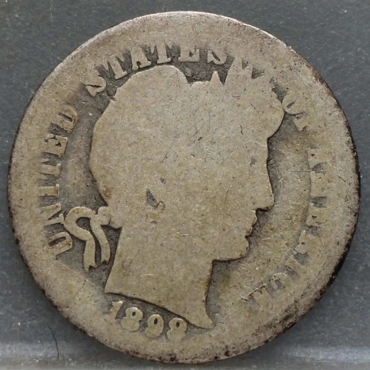 One Dime 1898-O Barber — Zilver voorzijde, Verenigde Staten, One Dime (10 cents)