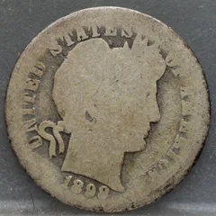 One Dime 1898-O Barber — Zilver voorzijde, Verenigde Staten, One Dime (10 cents)