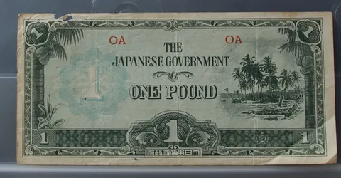 One Pound 1942 Oceanië — The Japanese Government