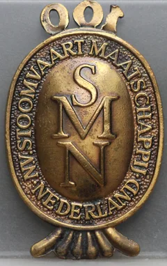 Penning 100 jaar Stoomvaart Maatschappij Nederland 1870-1970 achterzijde