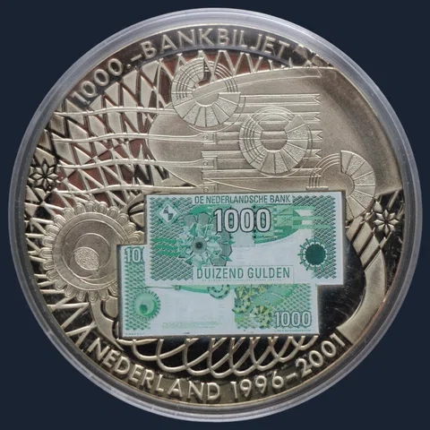 Penning 1000 gulden 2001 Afscheid van een munteenheid