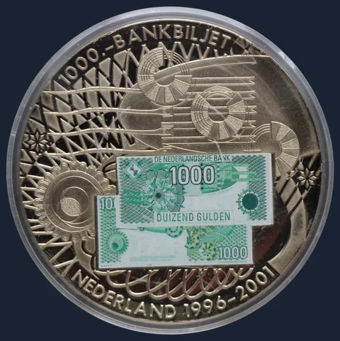Penning 1000 gulden 2001 Afscheid van een munteenheid