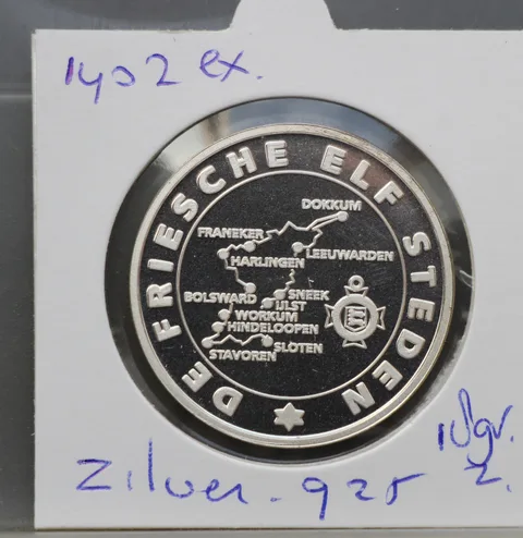 Penning 15e Elfstedentocht 4 januari 1997 — Zilver