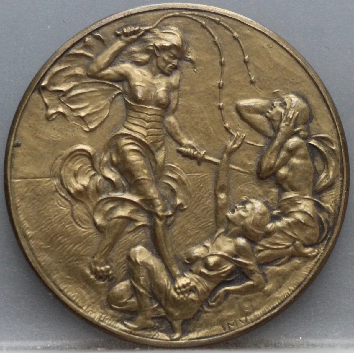 Penning Algemeen Steun-Comité Amsterdam 1914 — Brons 40mm voorzijde