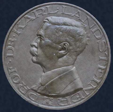Penning Karl Landsteiner Rode Kruis Donorerkenning 40 mm