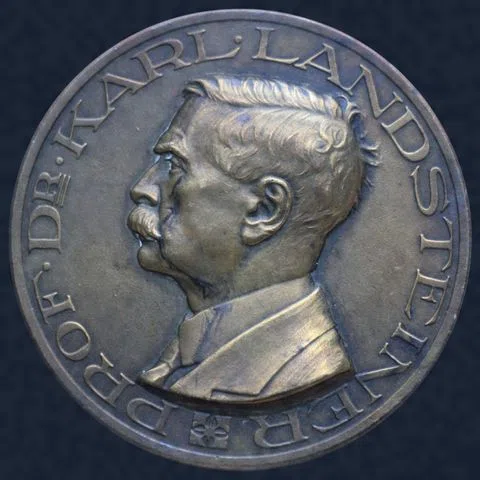 Penning Karl Landsteiner Rode Kruis Donorerkenning 50 mm