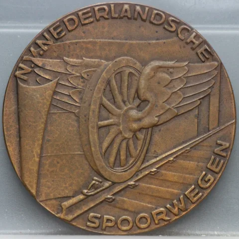 Penning Spoorwegstaking 1944 — Brons 50 mm