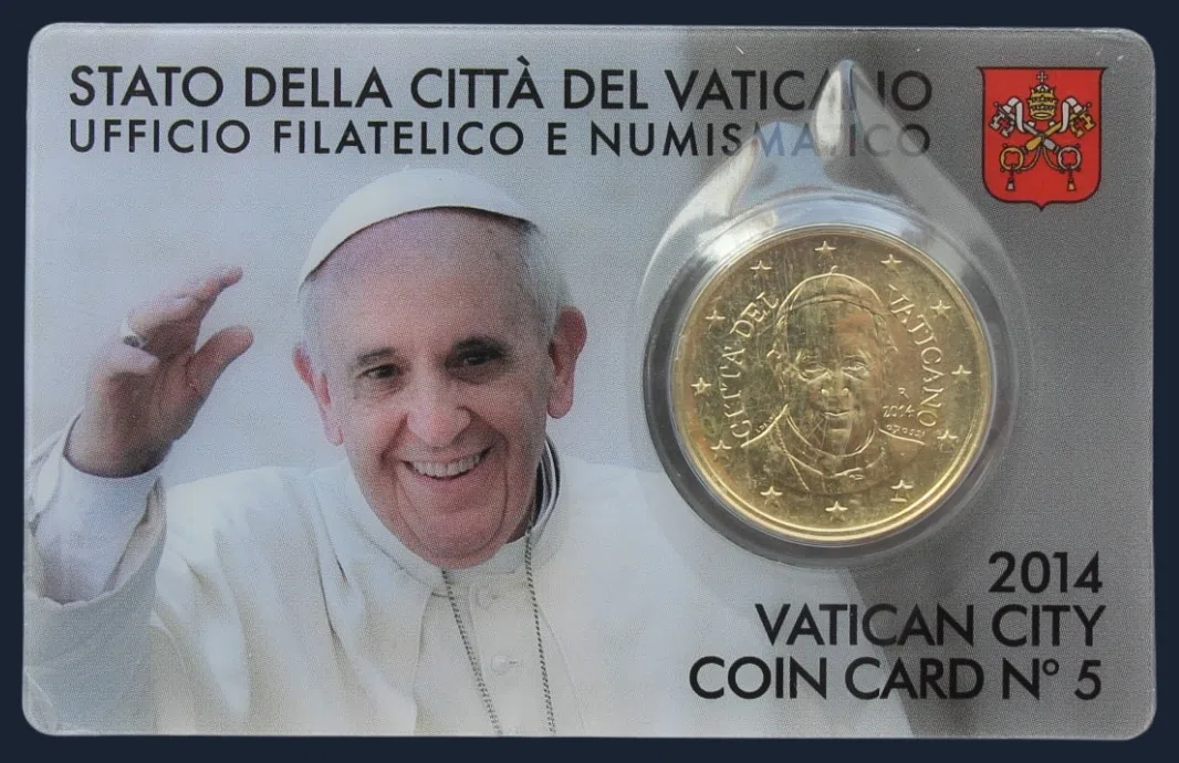 Vaticaan 50 Cent 2014 BU Coincard