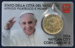 Vaticaan 50 Cent 2014 BU Coincard