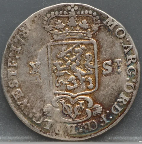 X Stuiver 1786 West-Friesland VOC — Zilver