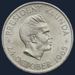 Zambia 5 Shilling 1965 Onafhankelijkheid