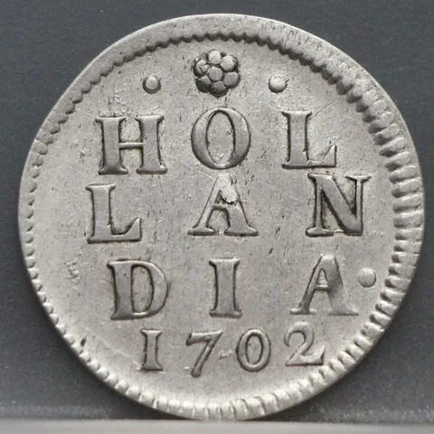 Zilveren Afslag Duit 1702 — Holland