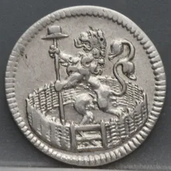 Zilveren Afslag Duit 1702 — Holland achterzijde