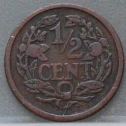 Alternative view of Halve cent 1912