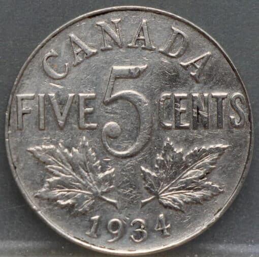 5 cents 1934 Canada