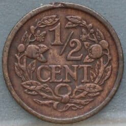 Alternative view of Halve cent 1909