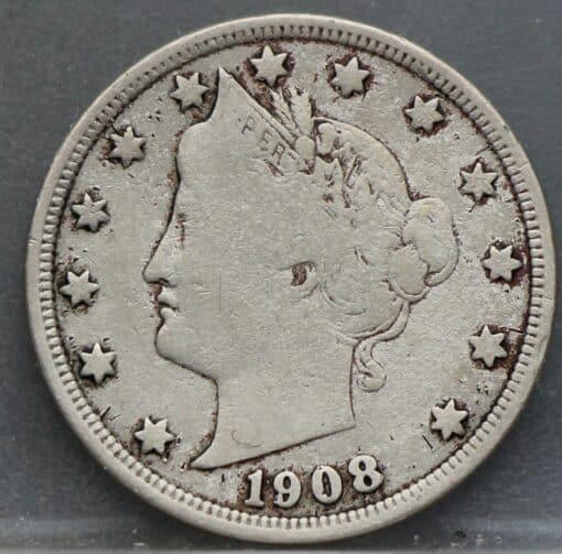 5 cents 1908 USA – Liberty Head