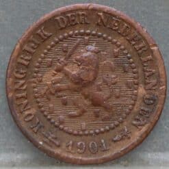Halve cent 1901