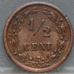 Alternative view of Halve cent 1901