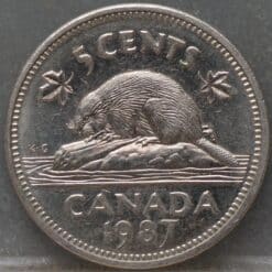 5 cents 1987 Canada – mooi!