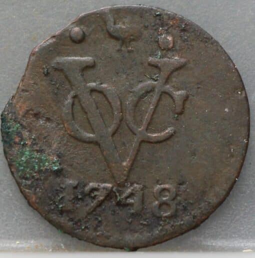 Duit West Friesland VOC 1748