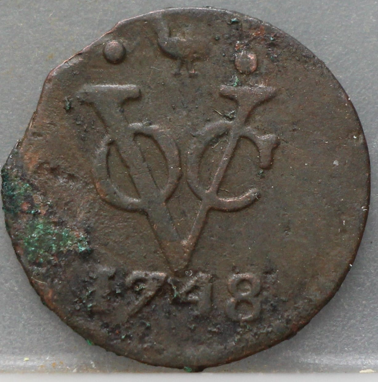 Duit West Friesland VOC 1748