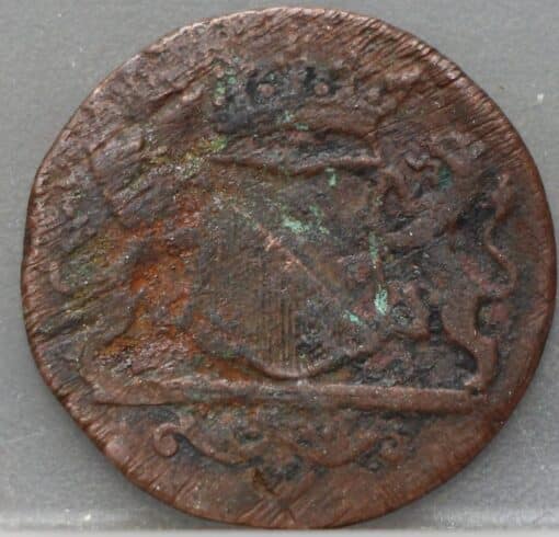 Duit Stad Utrecht 1787 - Afbeelding 2