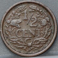 Alternative view of Halve cent 1909 - 1/2 cent 1909