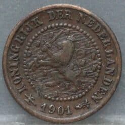 Halve cent 1901