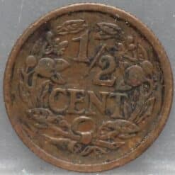 Alternative view of Halve cent 1912
