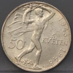 50 korun 1948 "3rd anniversary Prague uprising" Tsjecho-Slowakije