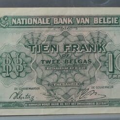 10 Frank 1943 - 2 Belgas 1943 Belgie