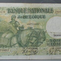 Alternative view of 50 Frank 1938 - 10 Belgas 1938 Belgie