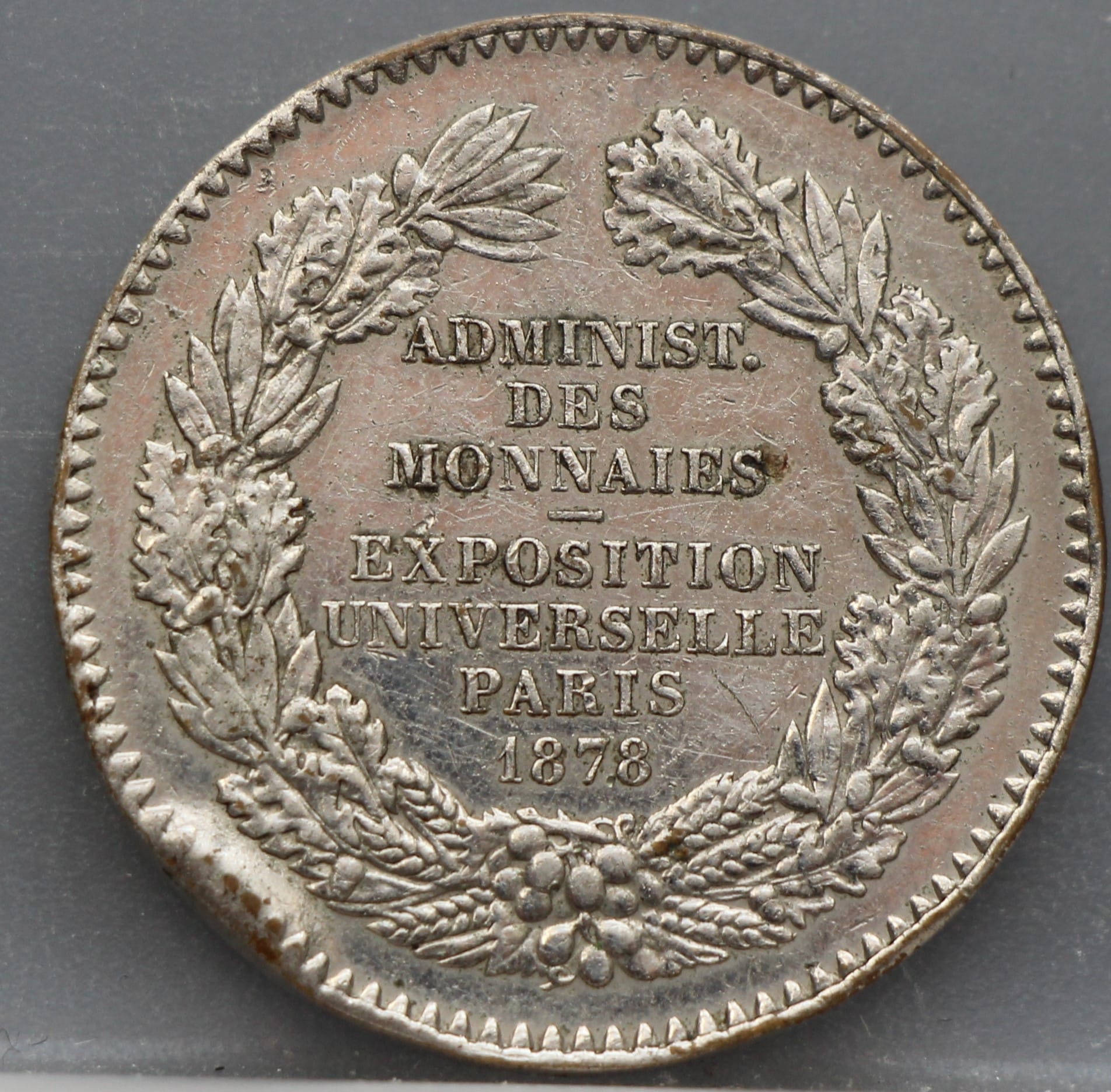 Penning 1878 Frankrijk - EXPOSITION Universelle 1878 - Afbeelding 2