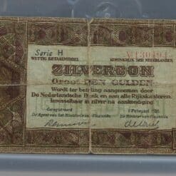 1 gulden 1920 zilverbon – 1 letter