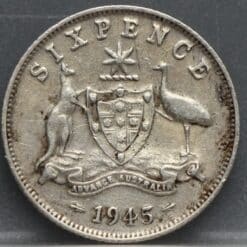 Alternative view of 6 Pence 1945 Australie