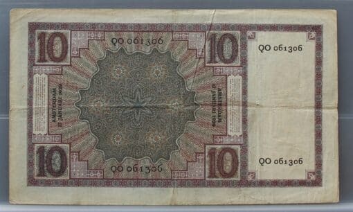 10 Gulden 1924 Zeeuws Meisje – NVMH 39-2b - Afbeelding 2