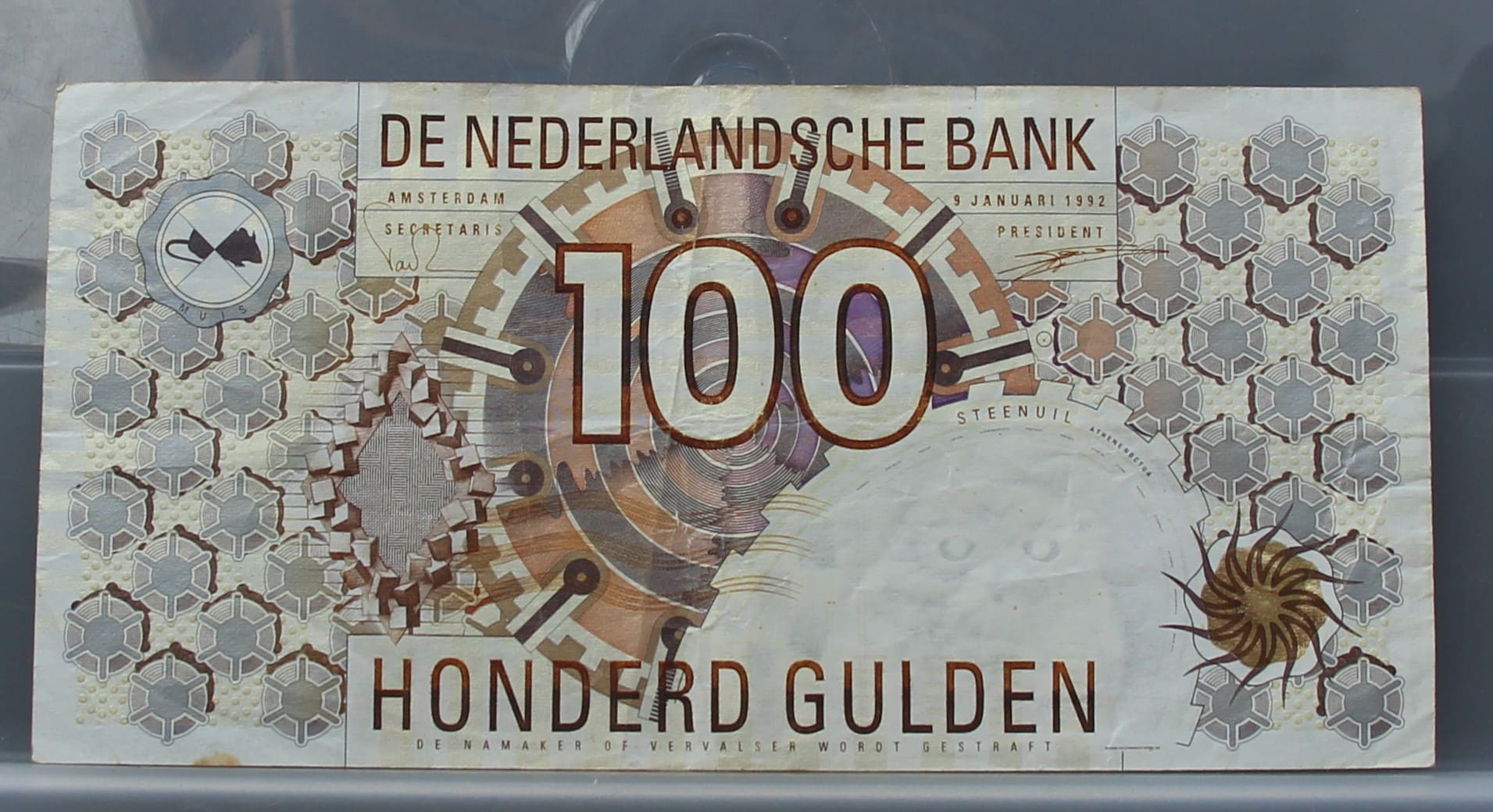 100 Gulden 1992 Steenuil – NVMH 124-1A | Frisia Numismatica