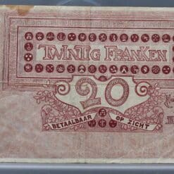 Alternative view of 20 Frank 1919 Belgie