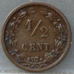 Alternative view of Halve cent 1891 – 1/2 cent 1891