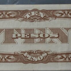 Alternative view of 10 Pesos 1942 Philipijnen – The Japanese Government