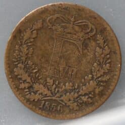 1 skilling rigsmønt 1856 Denemarken