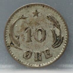 Alternative view of 10 öre 1875 Denemarken