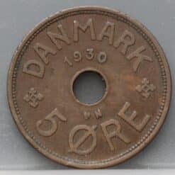 5 öre 1930 Denemarken