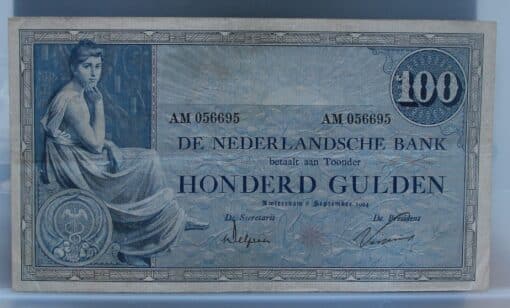 100 gulden 1921 Grietje Seel NVMH 116-2 - netjes!