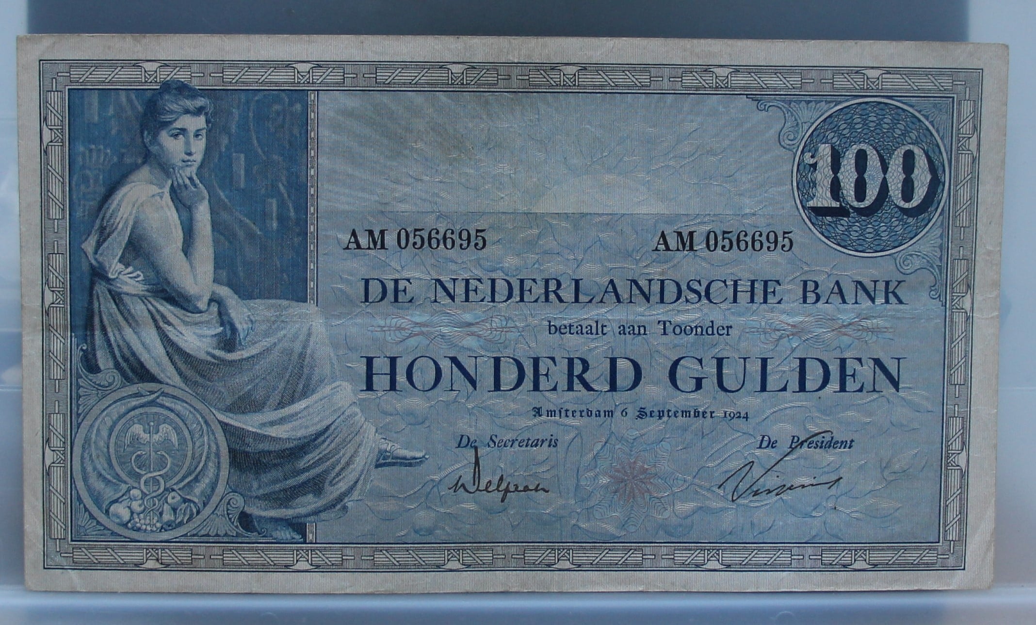 100 gulden 1921 Grietje Seel NVMH 116-2 - netjes!