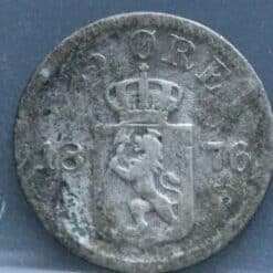 25 øre 1876 Noorwegen