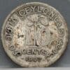 10 Cents 1907 Ceylon